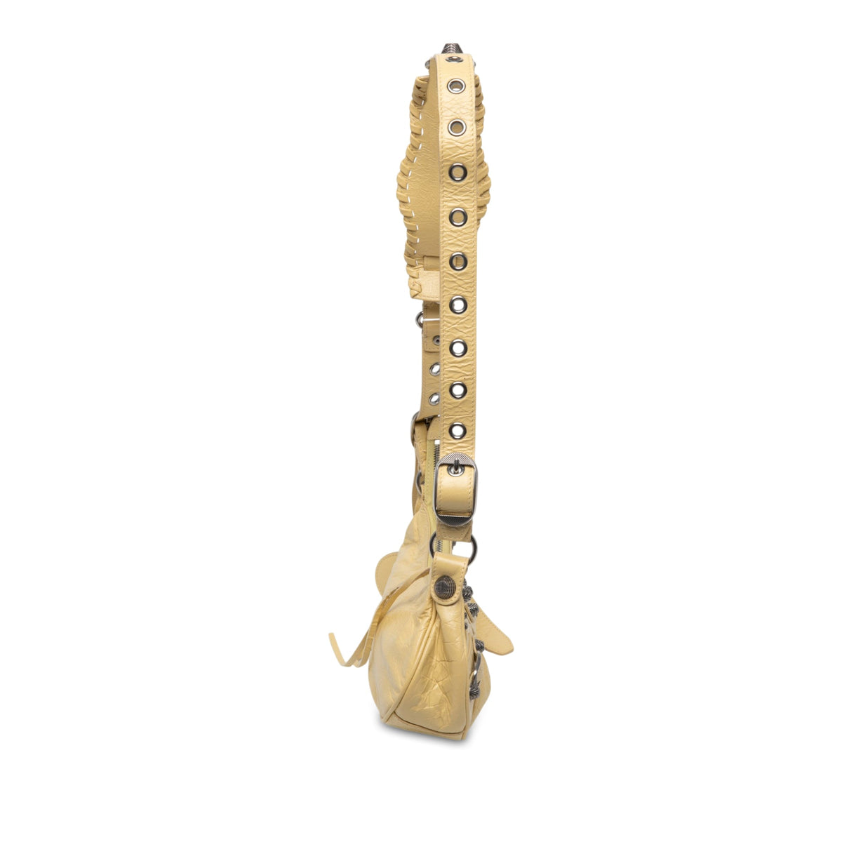 Balenciaga Lambskin Motocross Le Cagole XS — Yellow