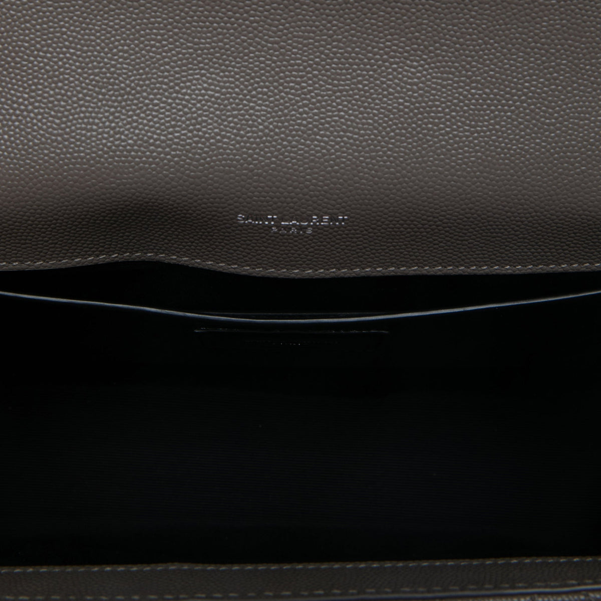 Saint Laurent Medium Grain De Poudre Triquilt Monogram Envelope Bag — Brown
