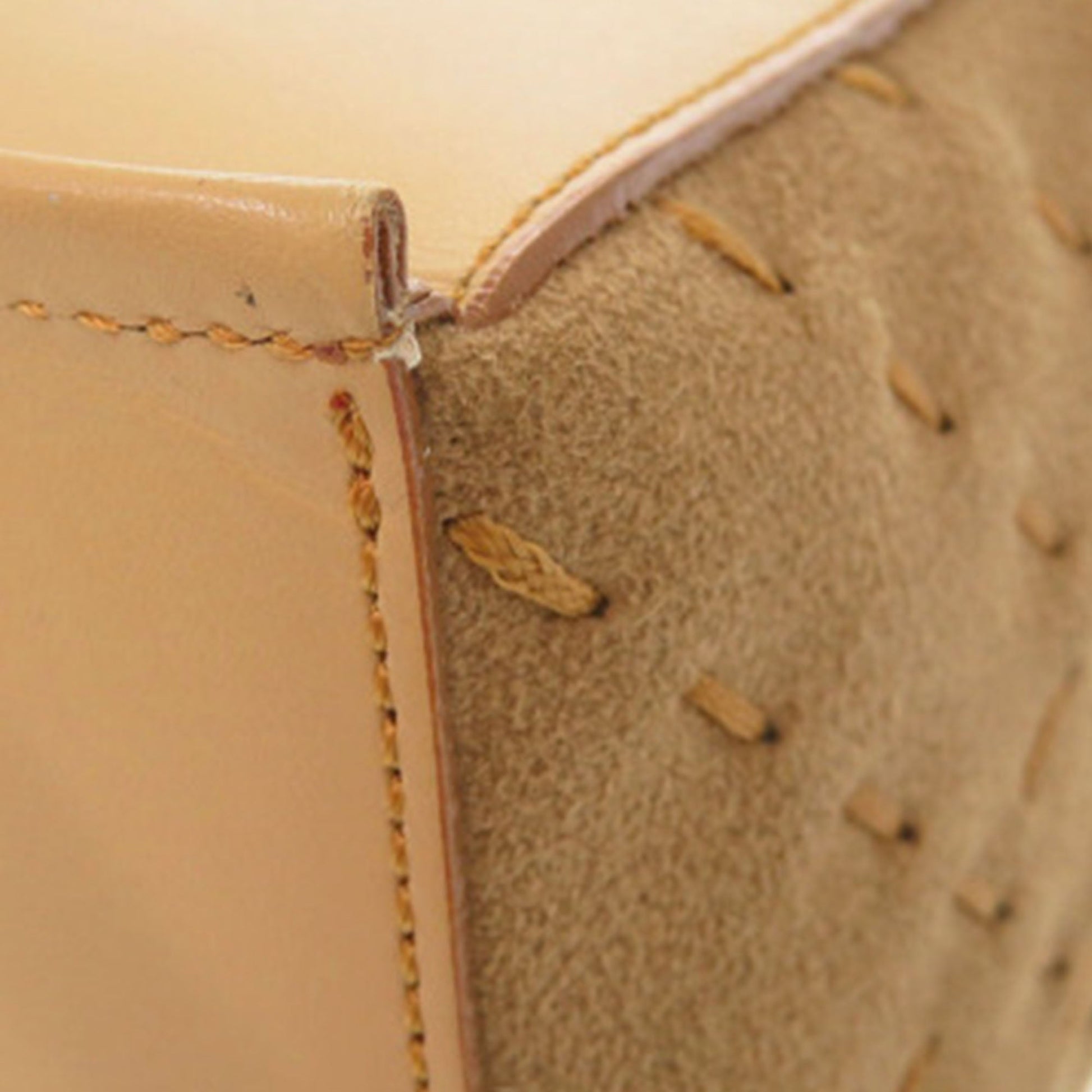 Burberry Calfskin and Suede Stitch Handbag