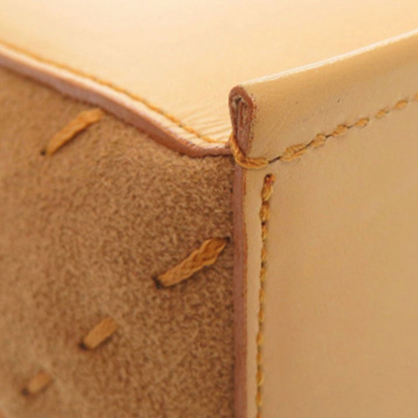 Burberry Calfskin and Suede Stitch Handbag