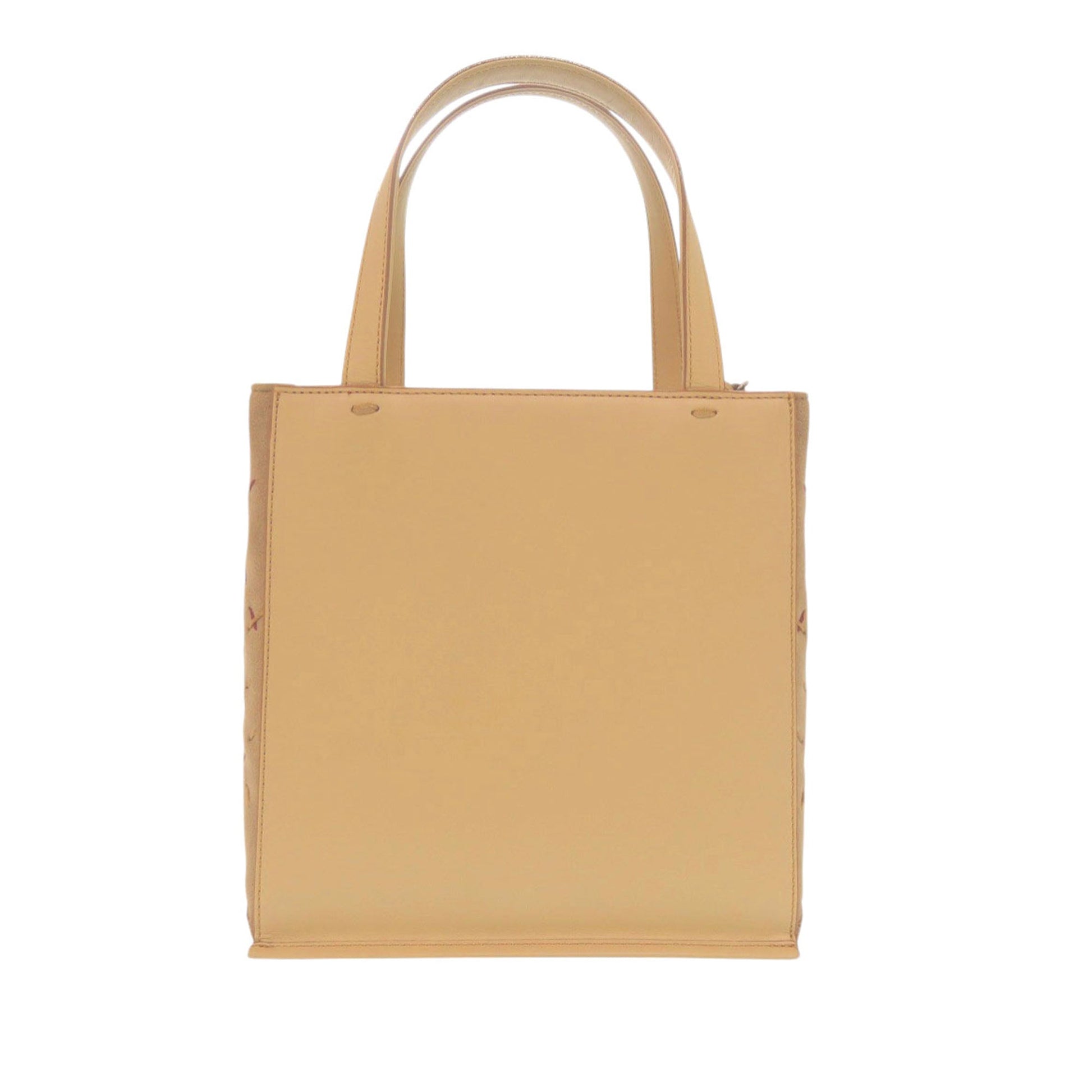 Burberry Calfskin and Suede Stitch Handbag
