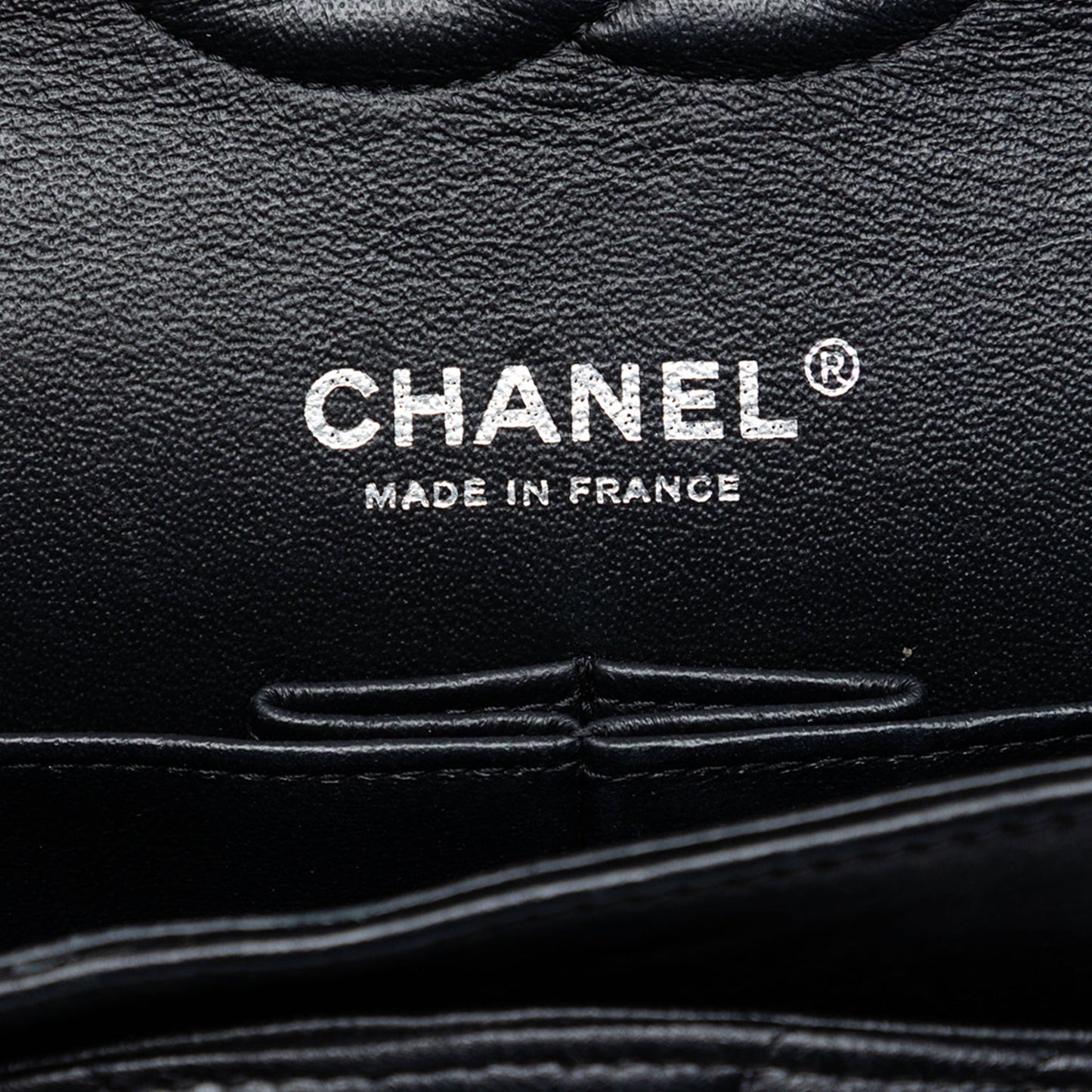 Chanel Medium Classic Chevron Lambskin So Black Double Flap