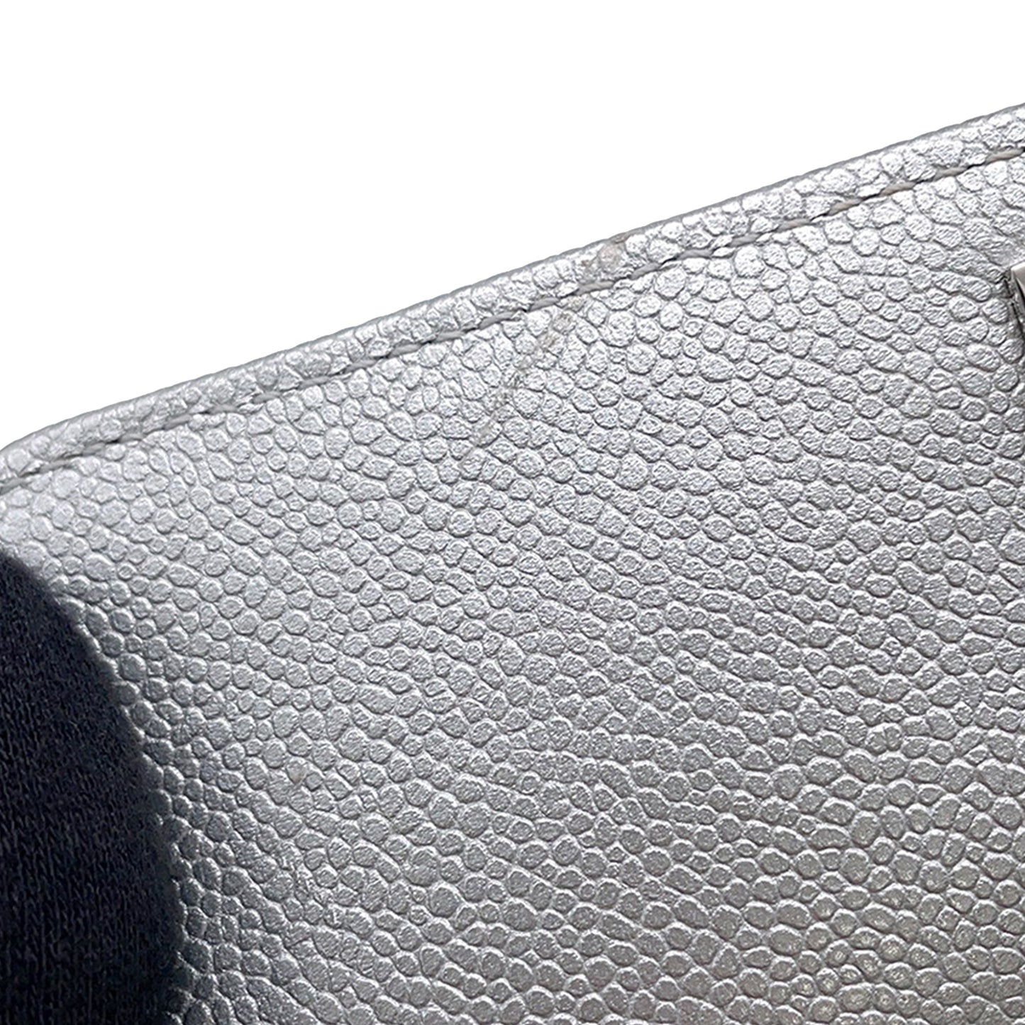 Chanel Extra Mini Metallic Quilted Caviar Coco Top Handle Bag