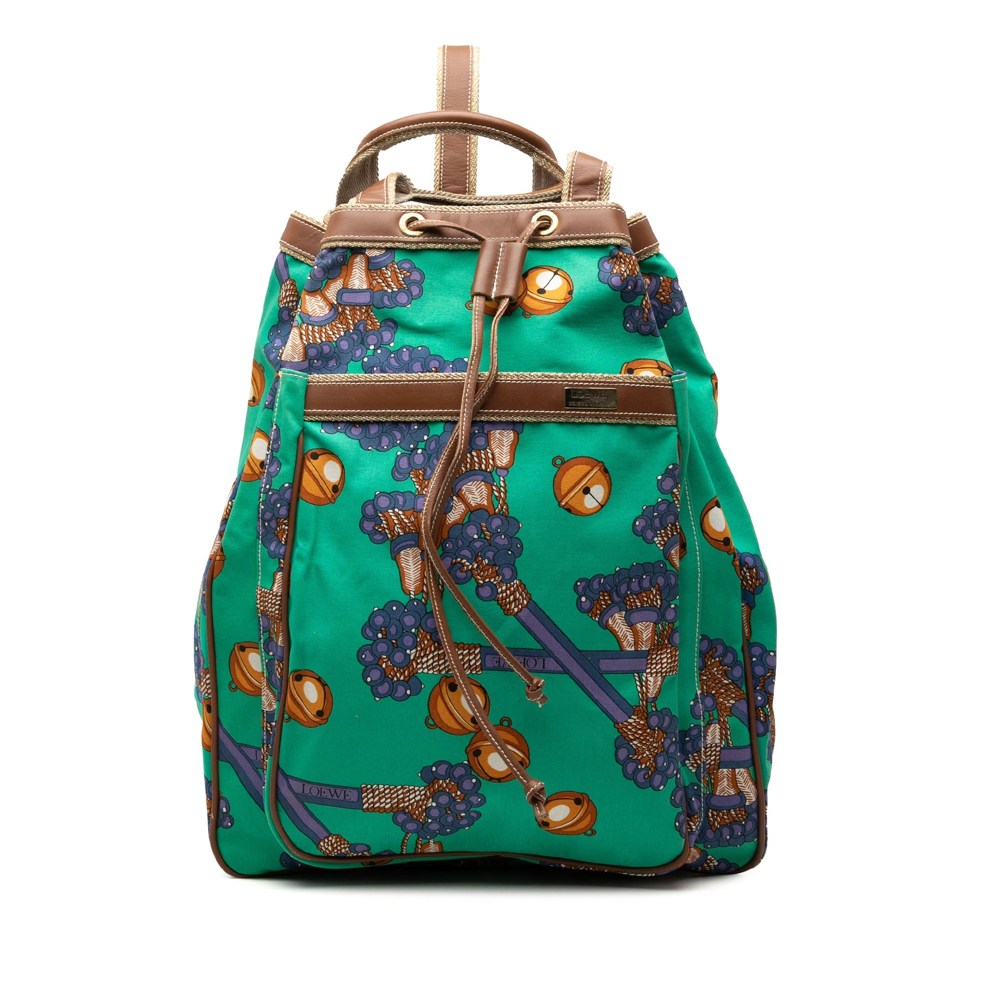 LOEWE Coleccion Jerez Printed Canvas Travel Backpack