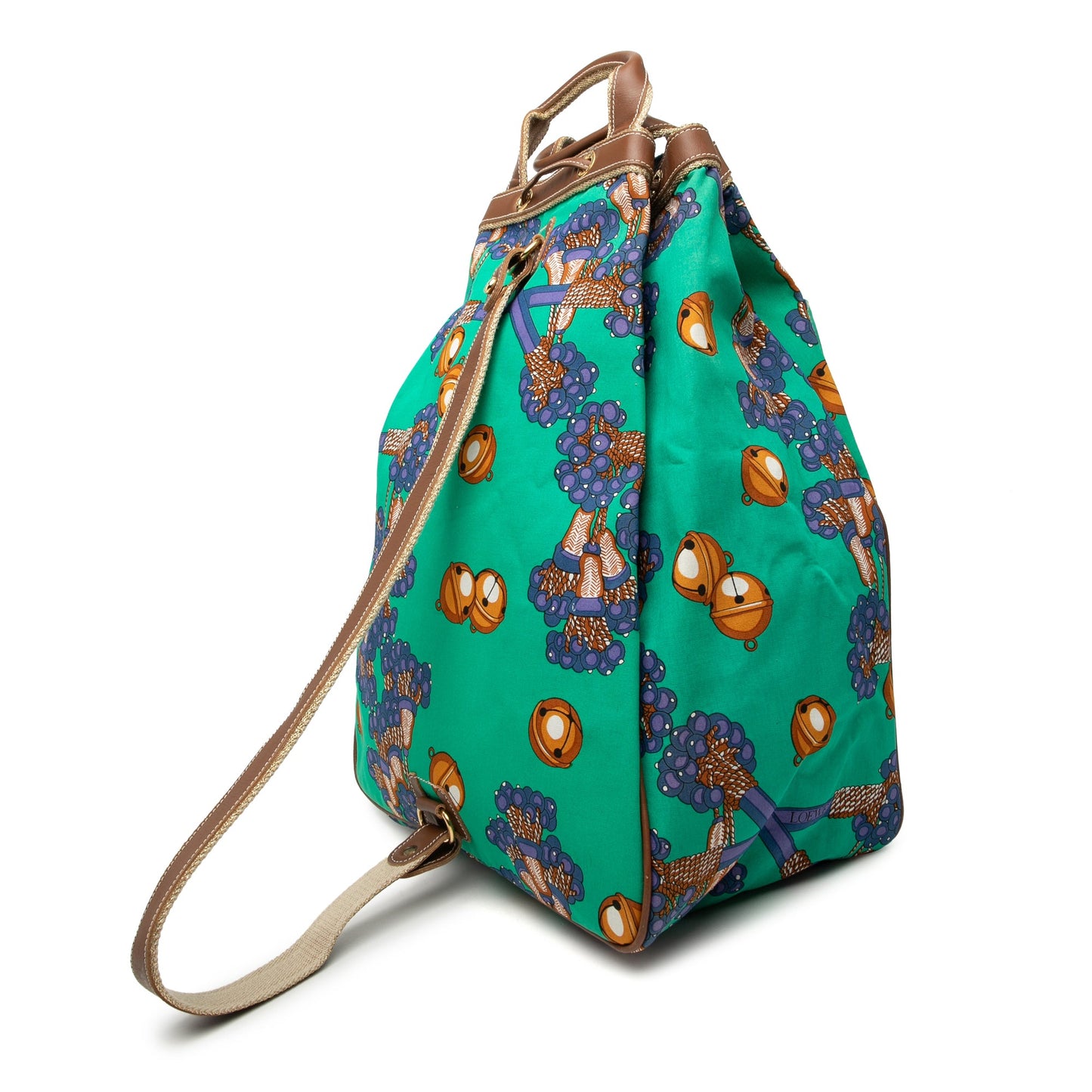 LOEWE Coleccion Jerez Printed Canvas Travel Backpack