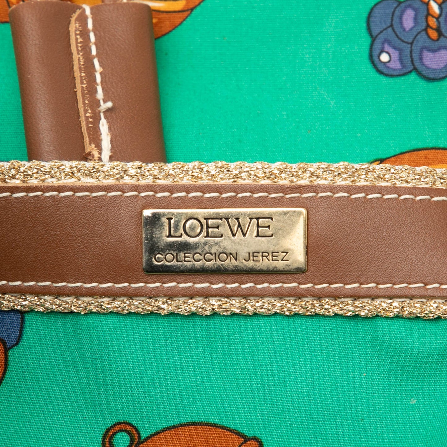 LOEWE Coleccion Jerez Printed Canvas Travel Backpack