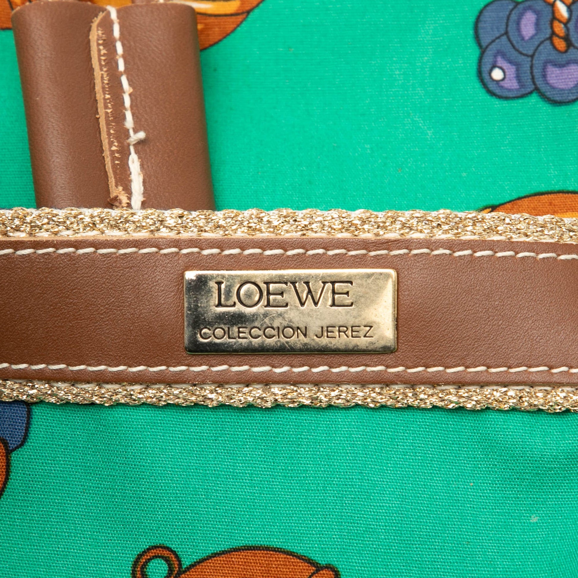 LOEWE Coleccion Jerez Printed Canvas Travel Backpack