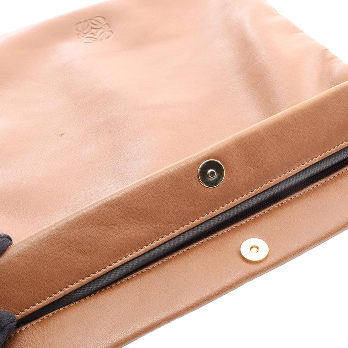 LOEWE Nappa Anagram Crossbody — Brown