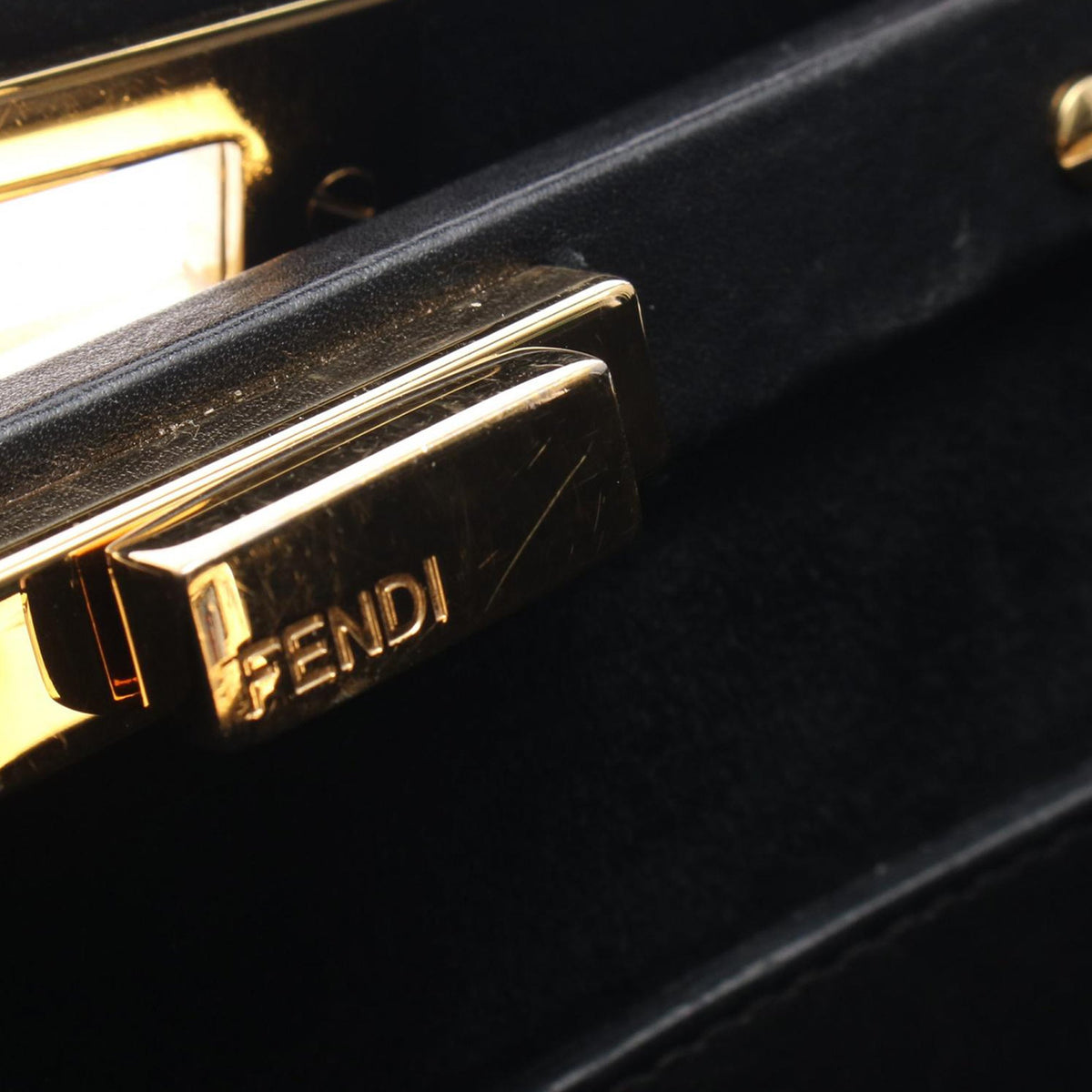Fendi Medium Leather Iconic Essentially Peekaboo