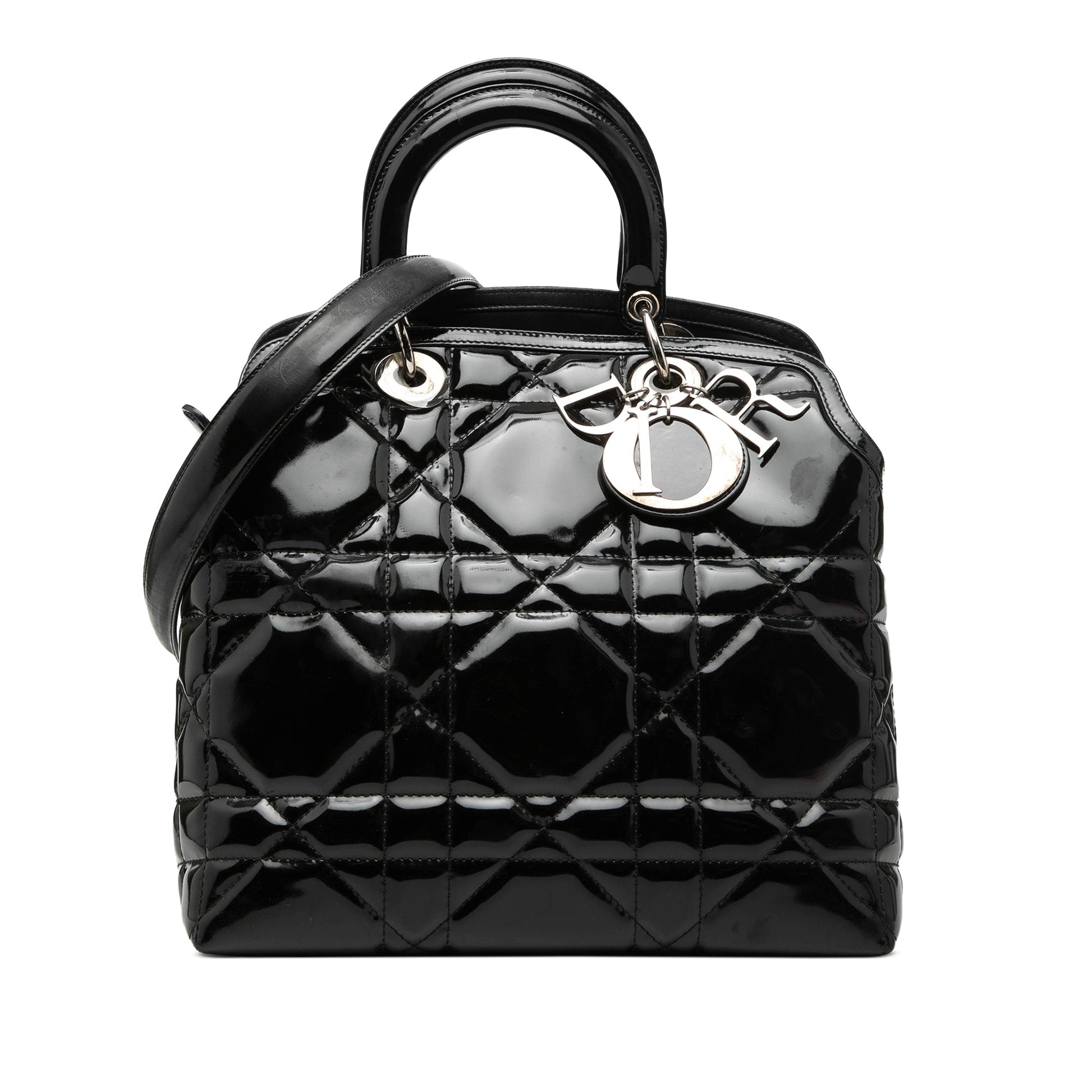Medium Patent Cannage Polochon Granville Satchel