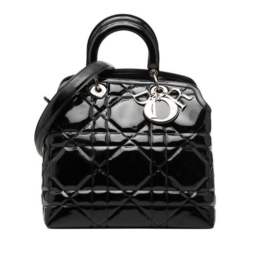 Medium Patent Cannage Polochon Granville Satchel