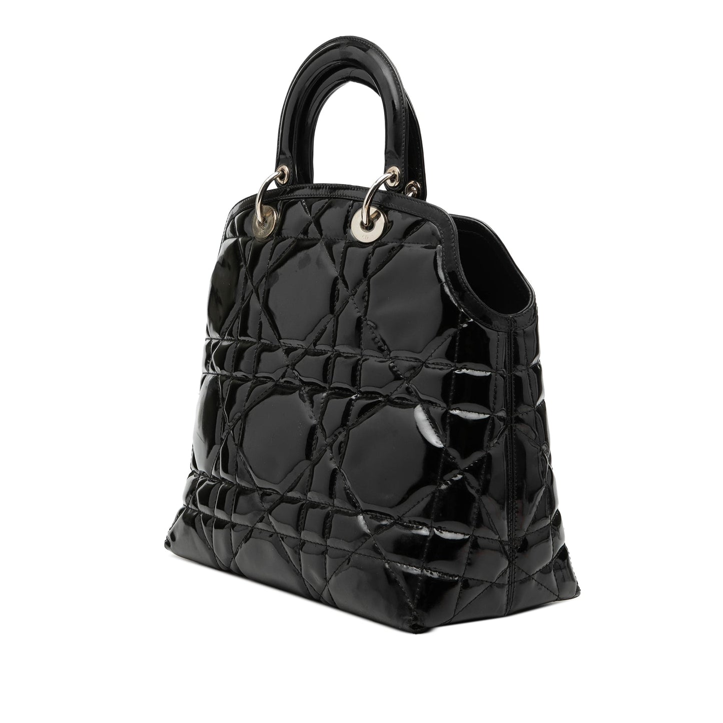Medium Patent Cannage Polochon Granville Satchel