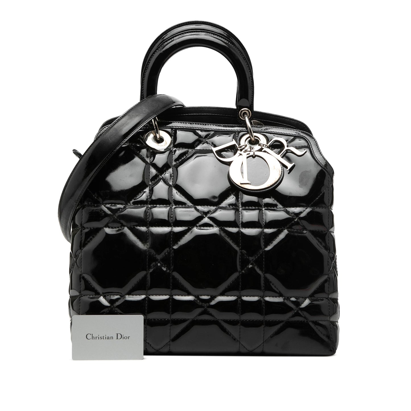 Medium Patent Cannage Polochon Granville Satchel