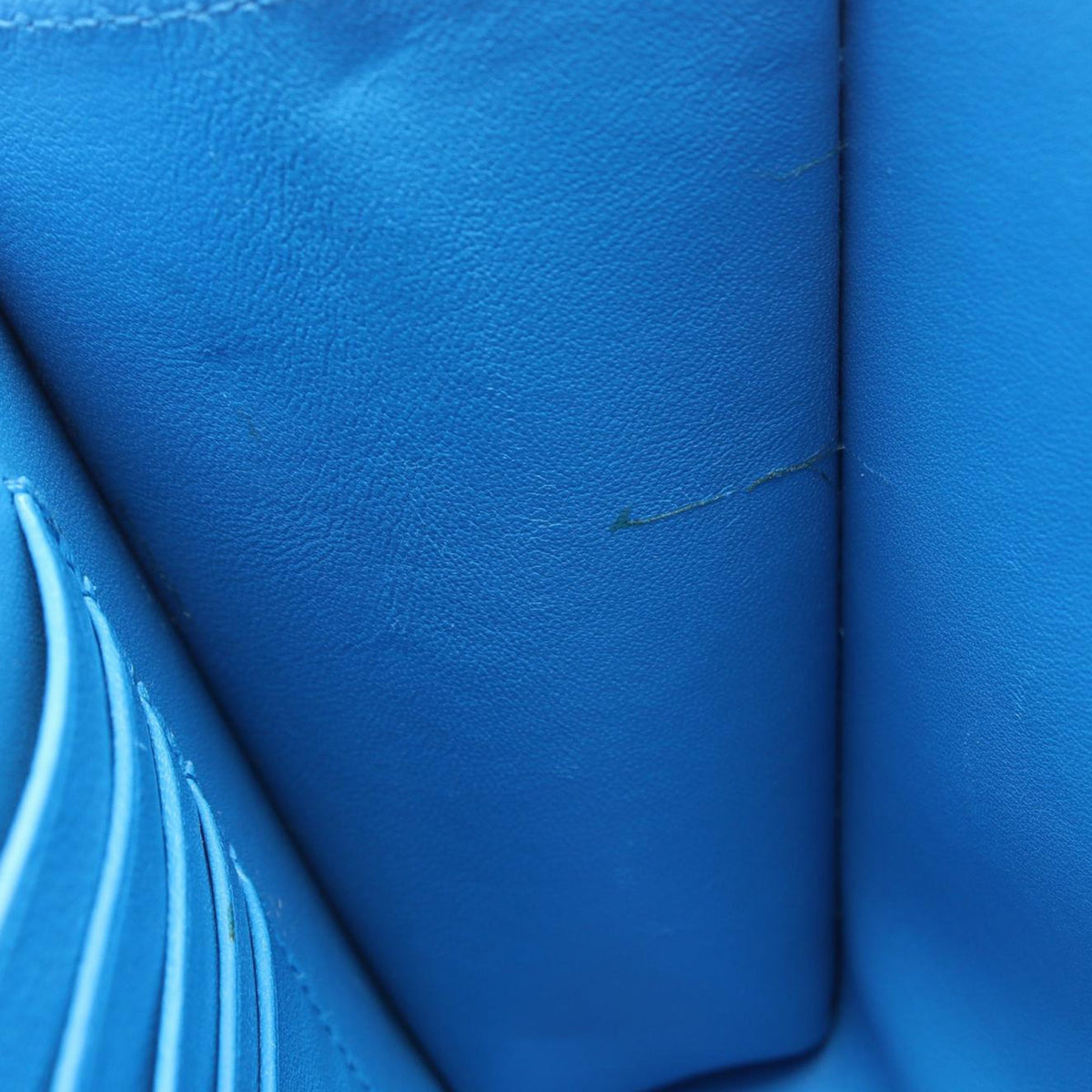 Balenciaga Grained Calfskin Car Flap Crossbody — Blue