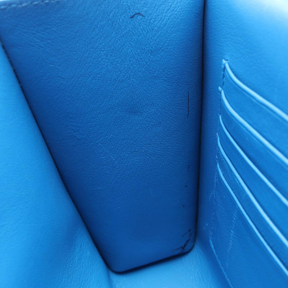 Balenciaga Grained Calfskin Car Flap Crossbody — Blue