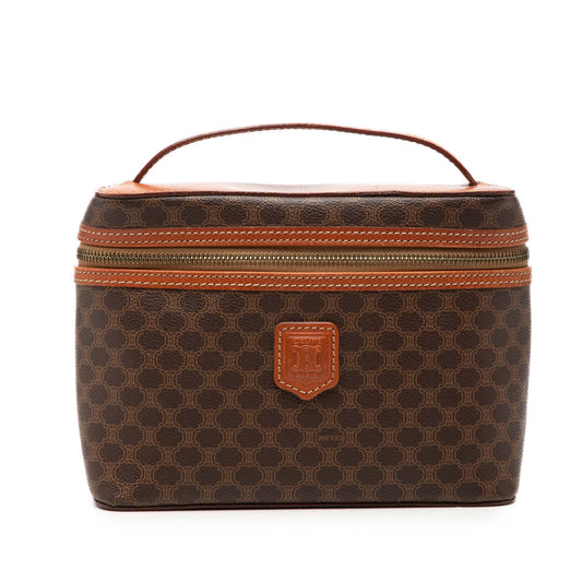 Celine Macadam Coated Canvas Vanity Bag