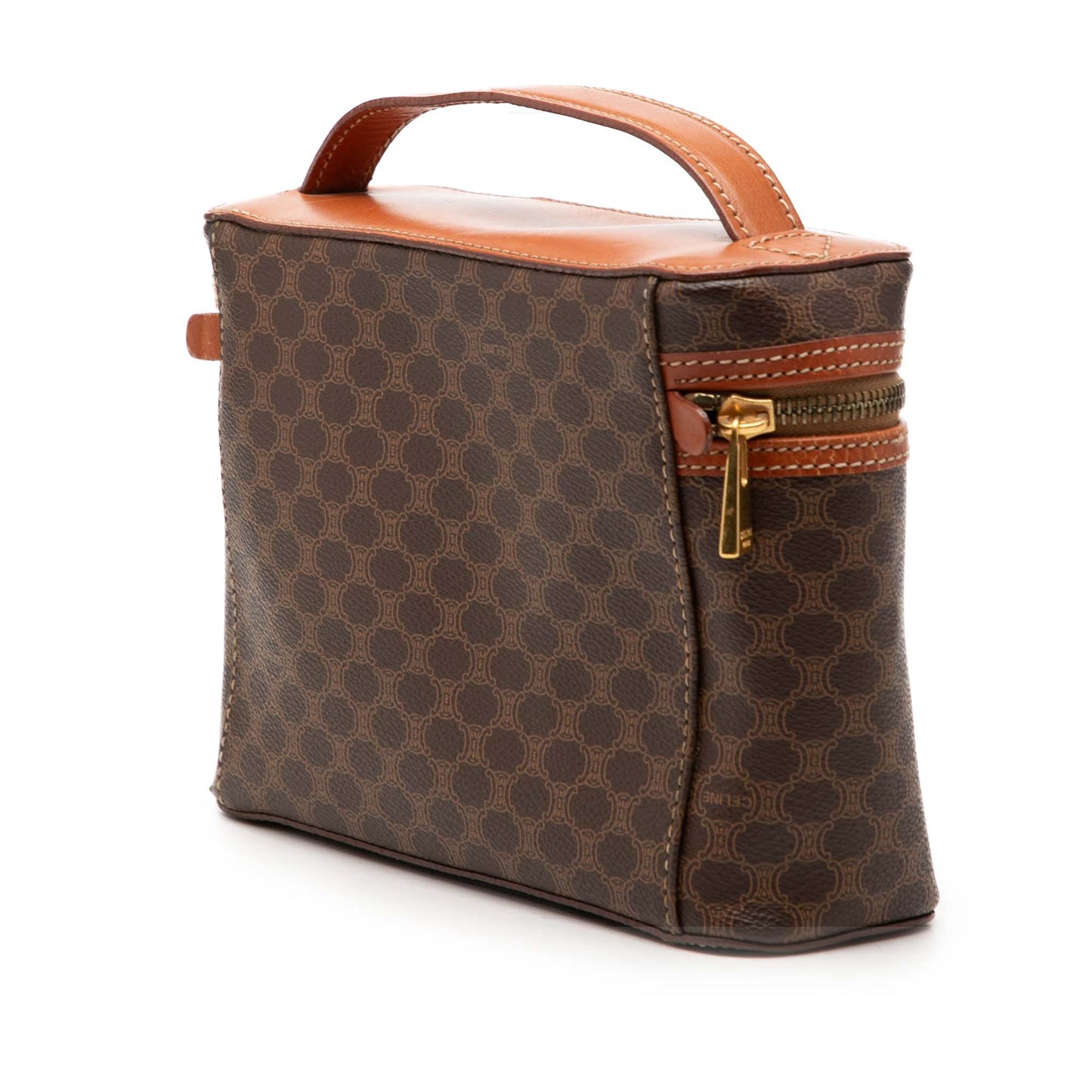 Celine Macadam Coated Canvas Vanity Bag