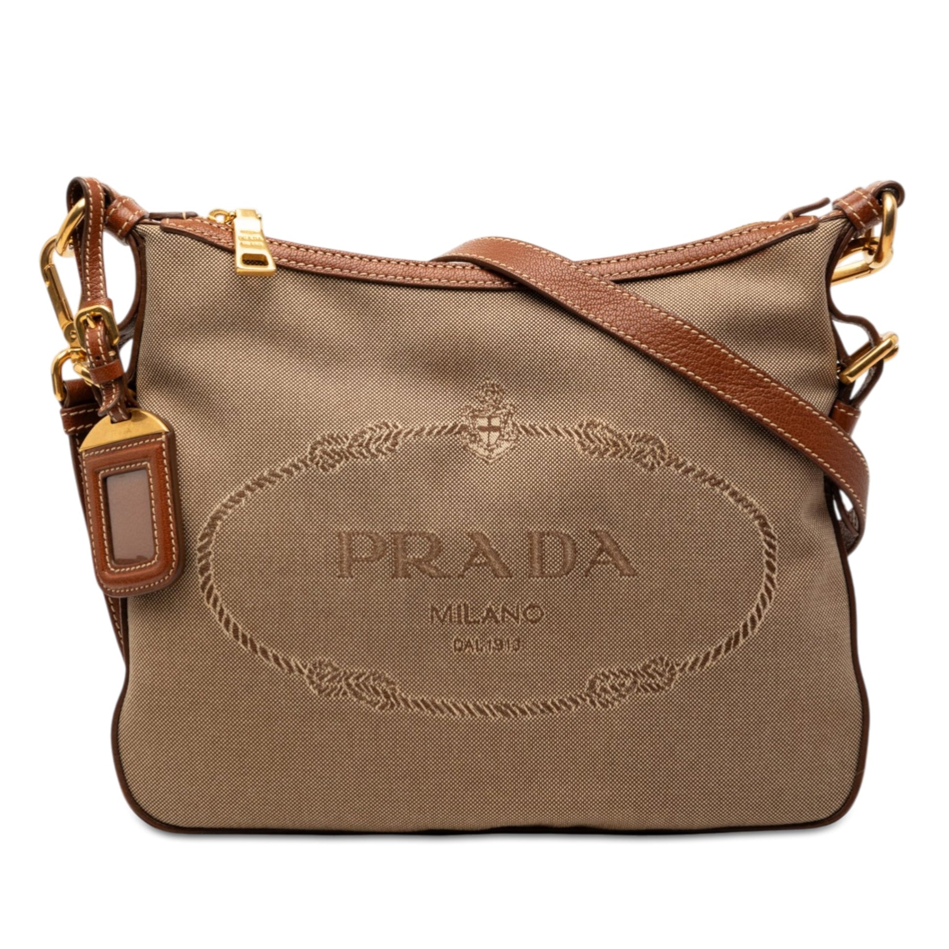 Prada Canvas Canapa Logo Crossbody