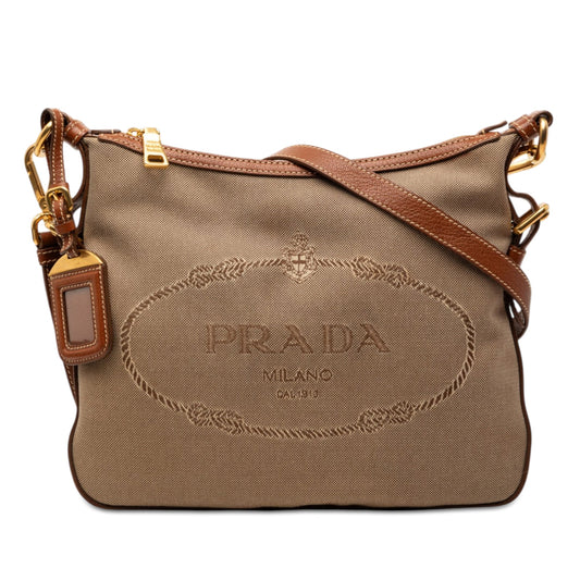 Prada Canvas Canapa Logo Crossbody