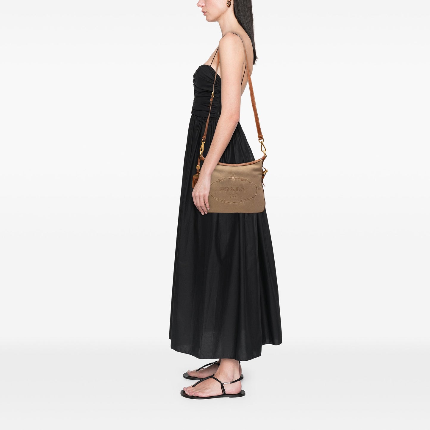 Prada Canvas Canapa Logo Crossbody