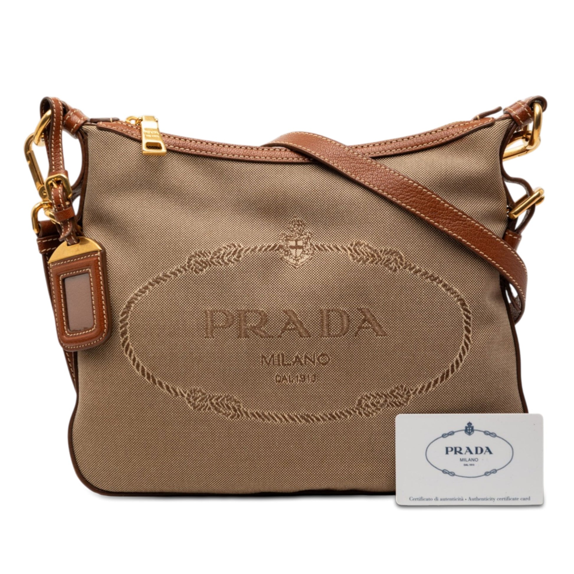 Prada Canvas Canapa Logo Crossbody