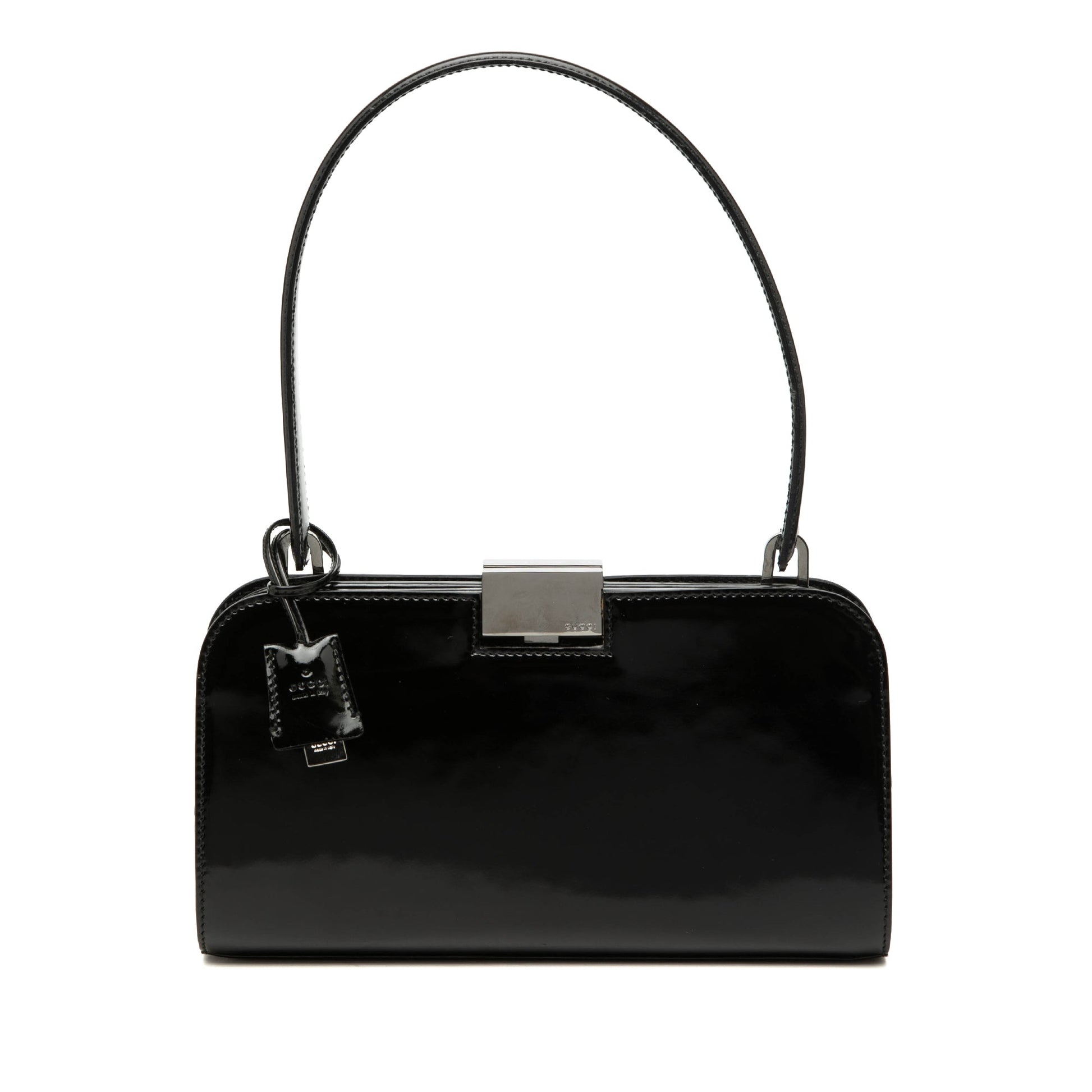 Gucci Patent Clasp Handbag