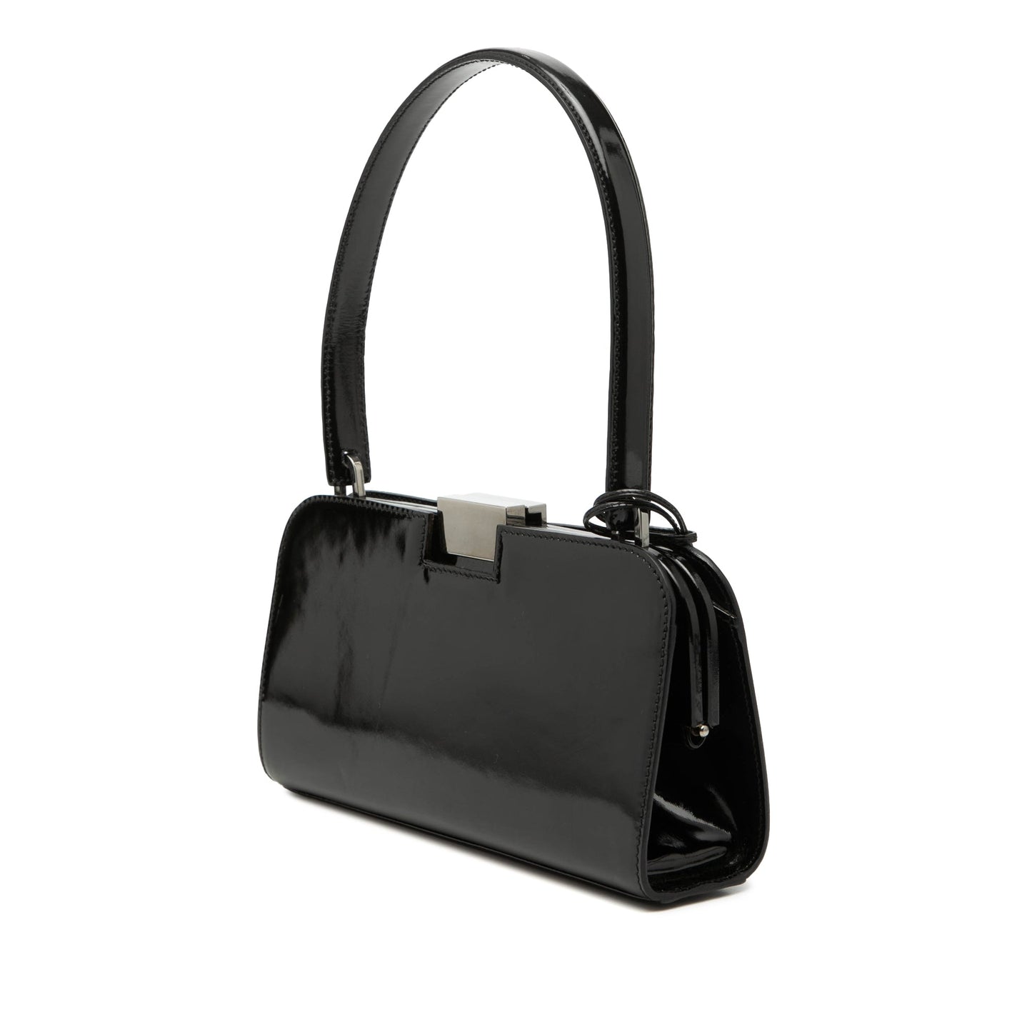 Gucci Patent Clasp Handbag