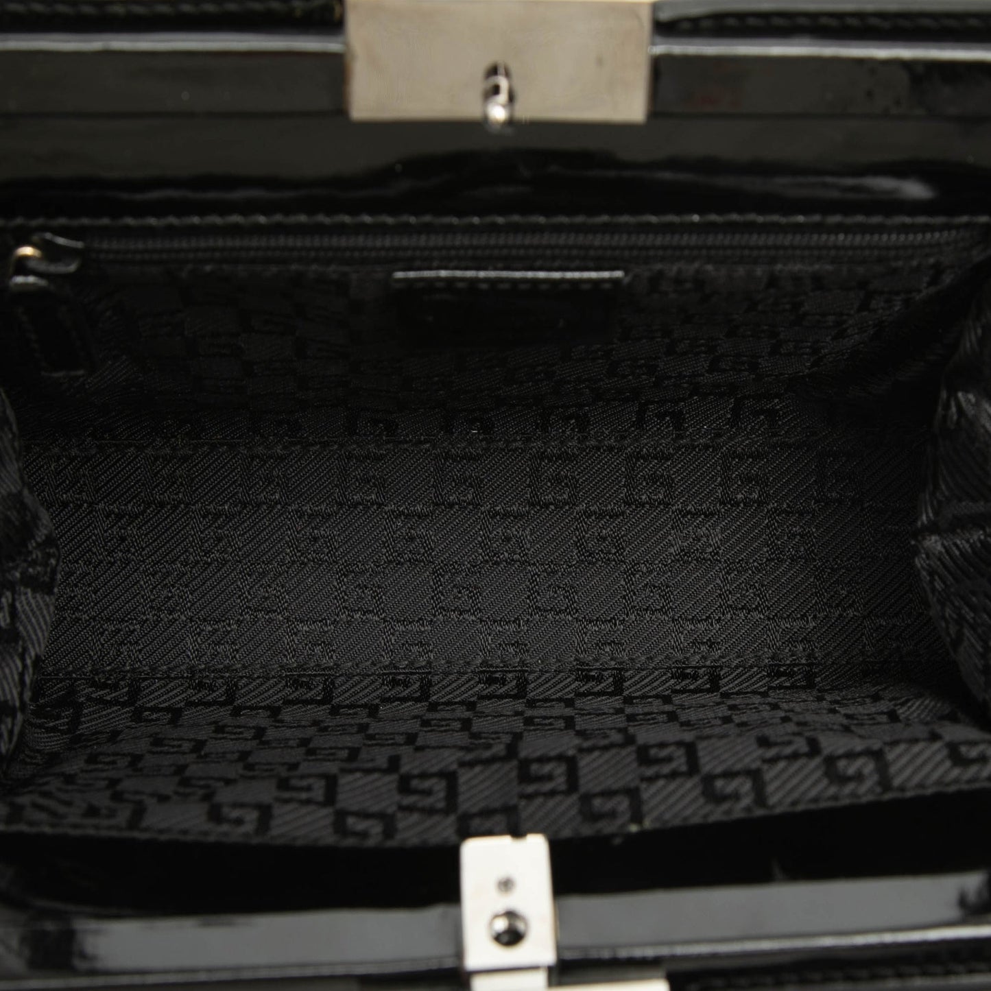 Gucci Patent Clasp Handbag