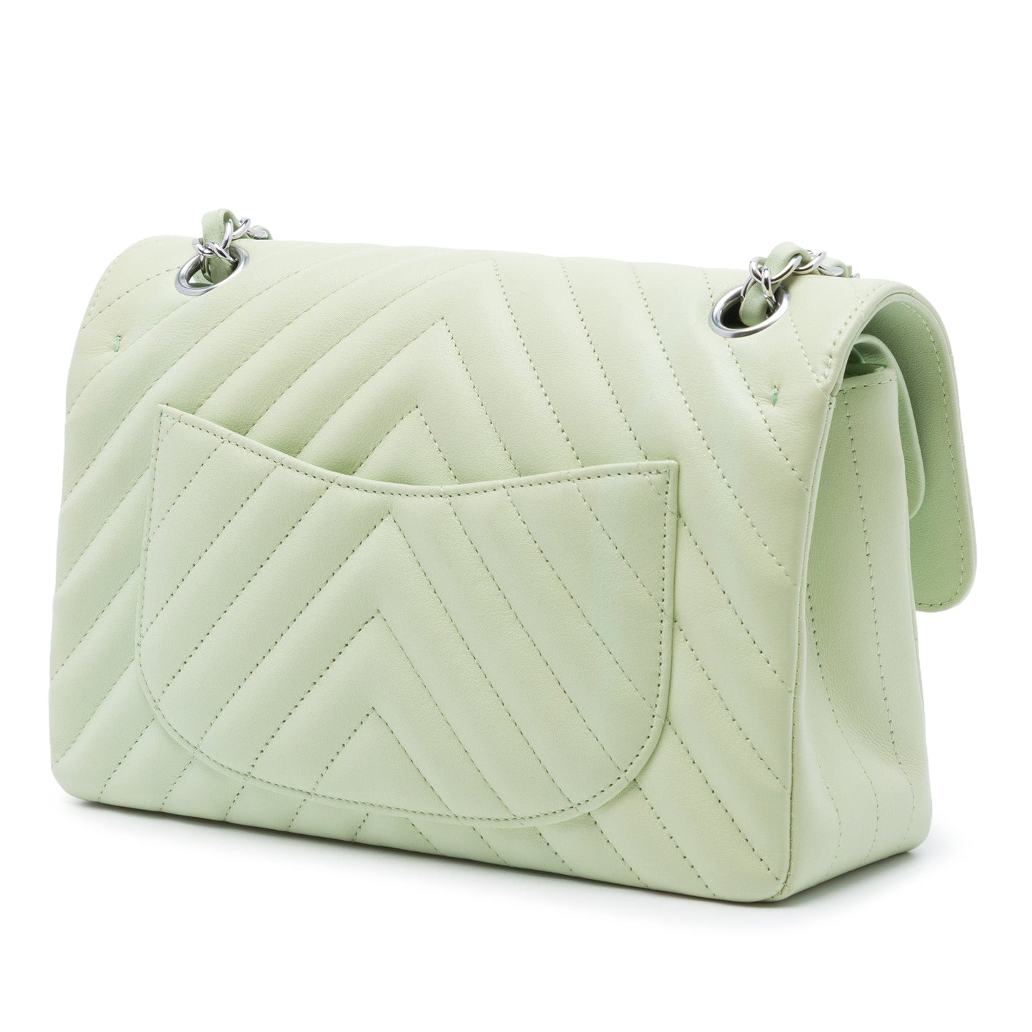 Chanel Small Classic Chevron Lambskin Double Flap