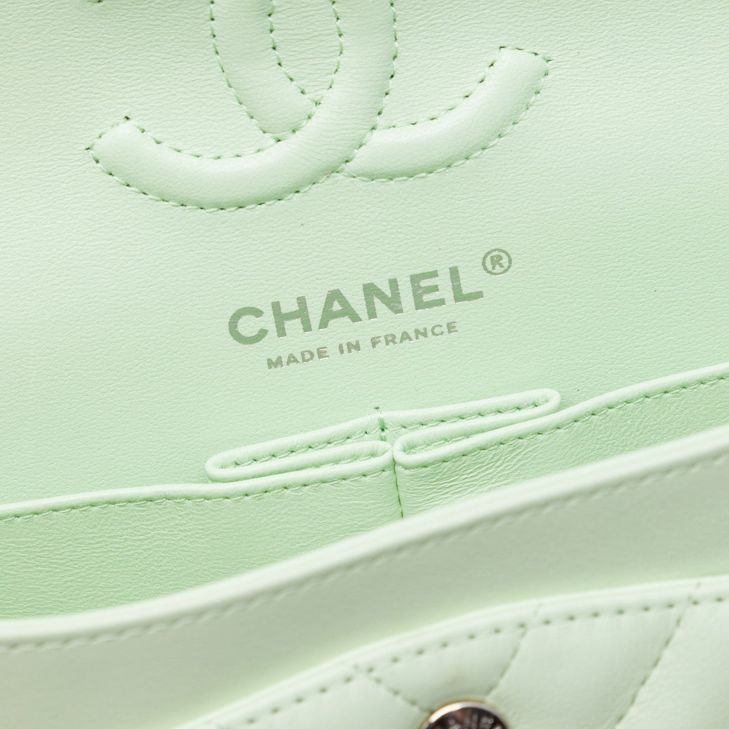 Chanel Small Classic Chevron Lambskin Double Flap