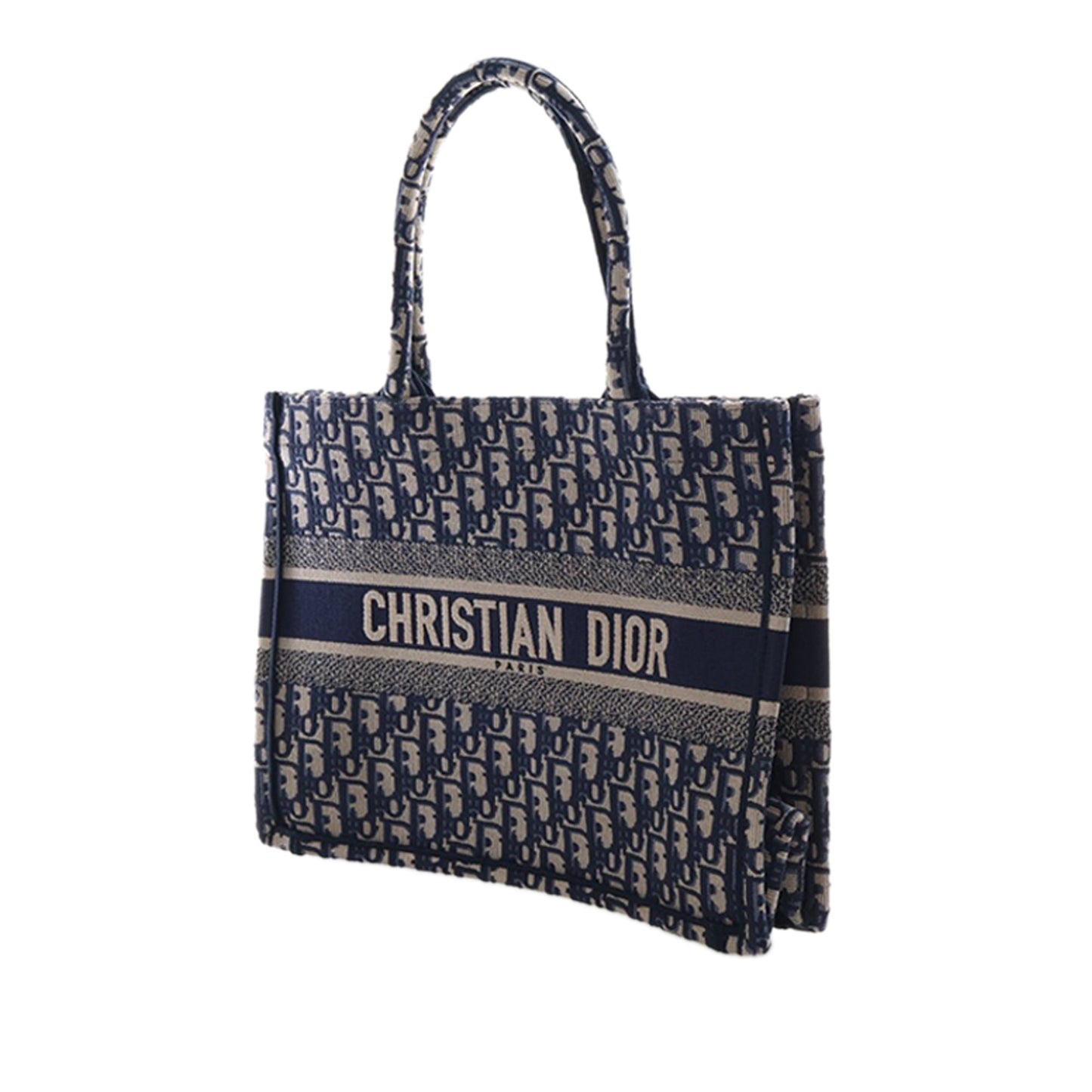 Dior Medium Oblique Embroidered Canvas Book Tote