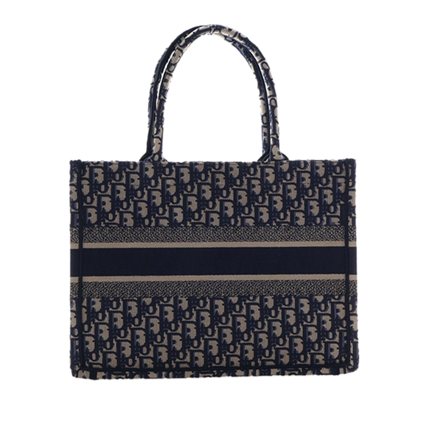 Dior Medium Oblique Embroidered Canvas Book Tote