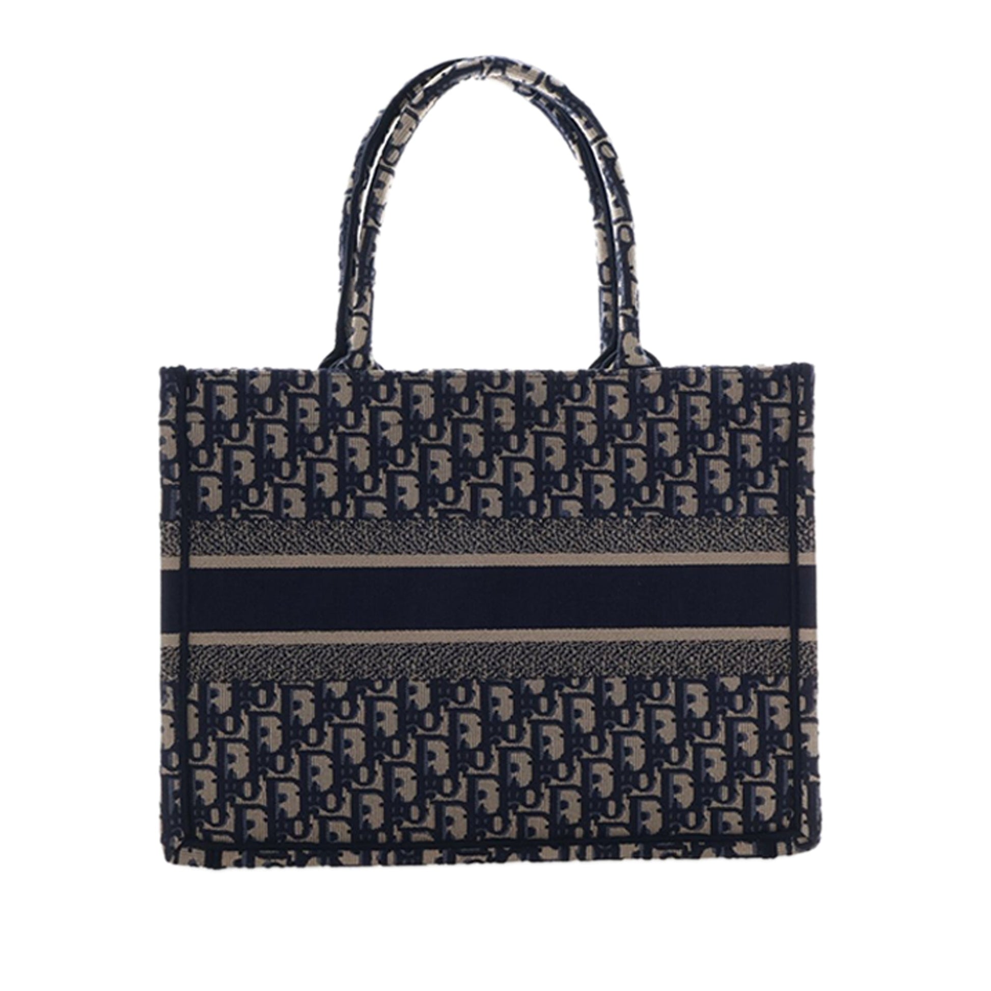 Dior Medium Oblique Embroidered Canvas Book Tote