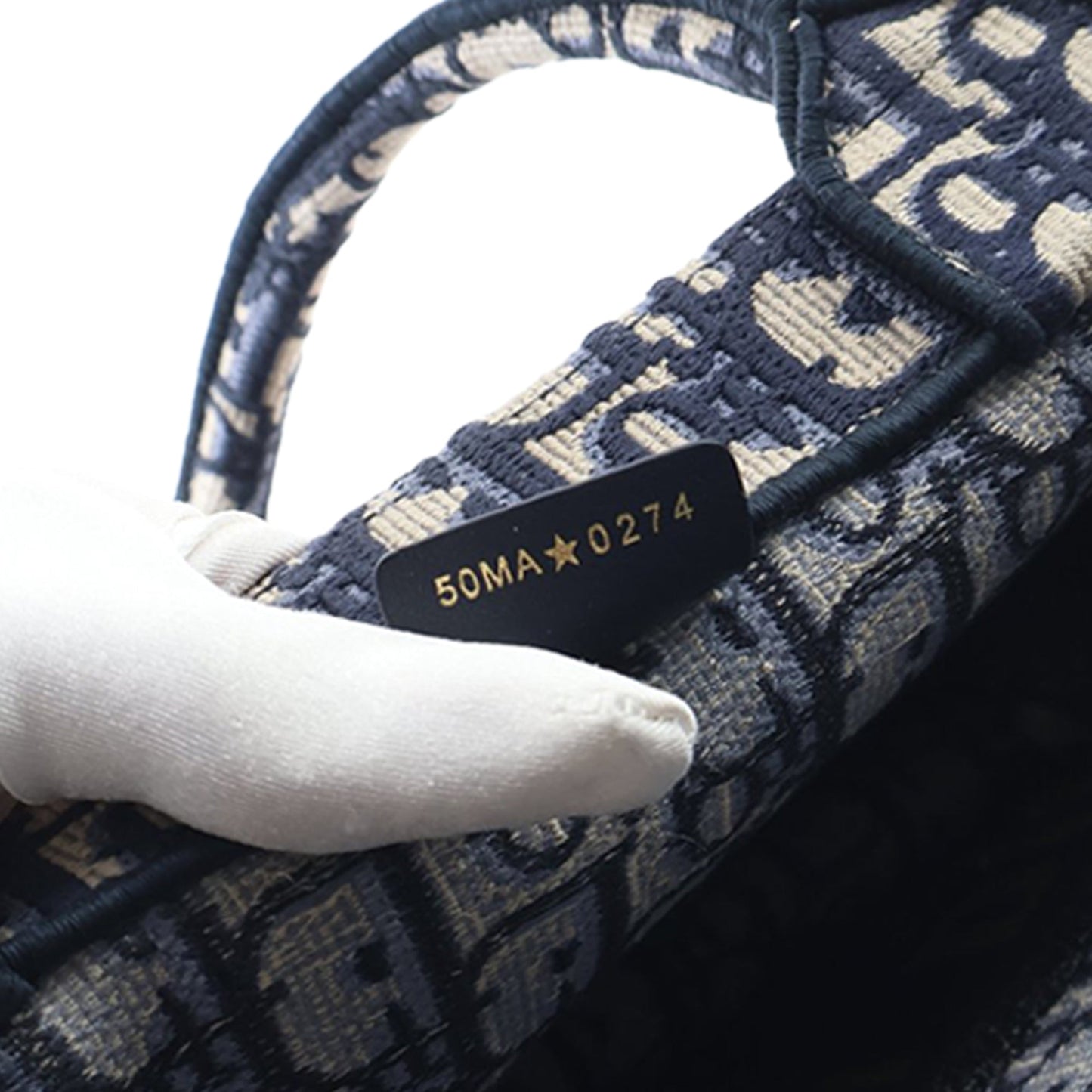 Dior Medium Oblique Embroidered Canvas Book Tote
