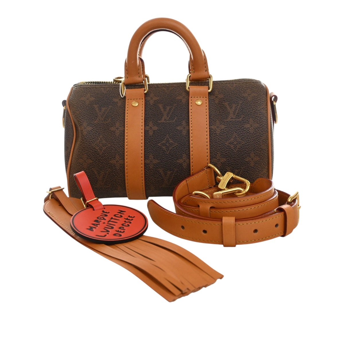 Louis Vuitton Monogram Dust Keepall Bandouliere 25