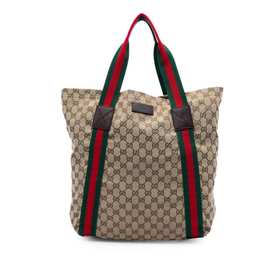 Gucci GG Canvas Web Tote