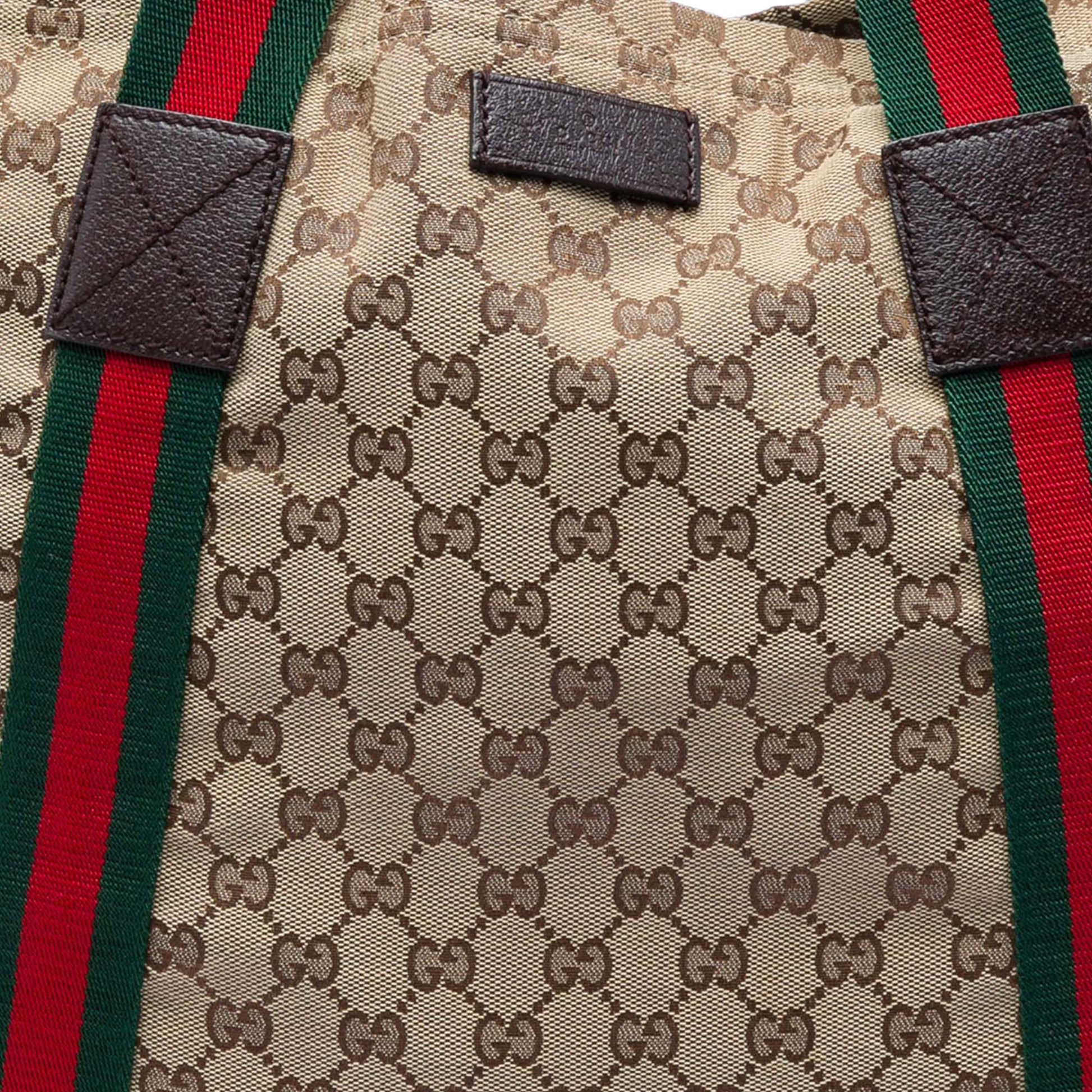 Gucci GG Canvas Web Tote