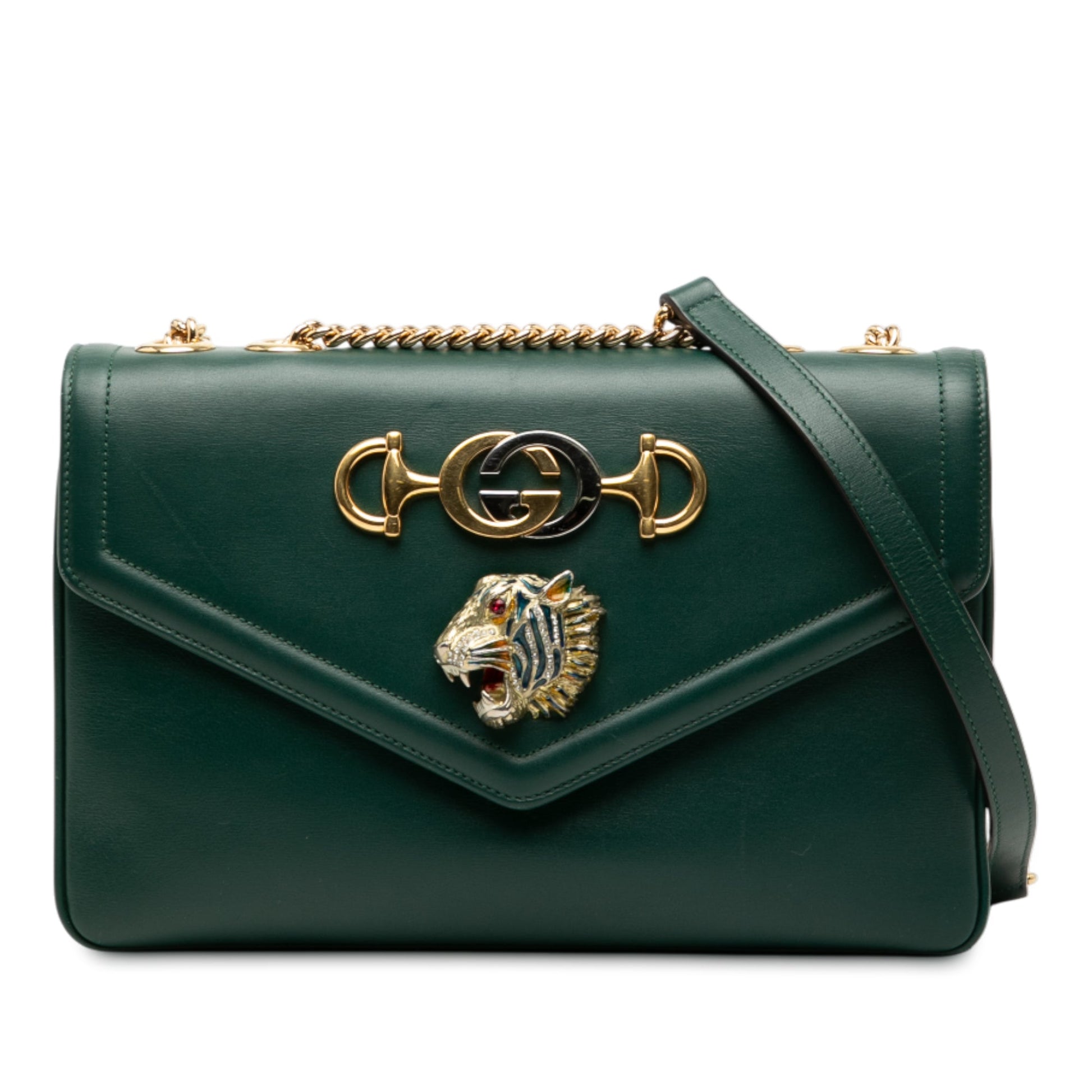 Gucci Medium Leather Rajah Crossbody