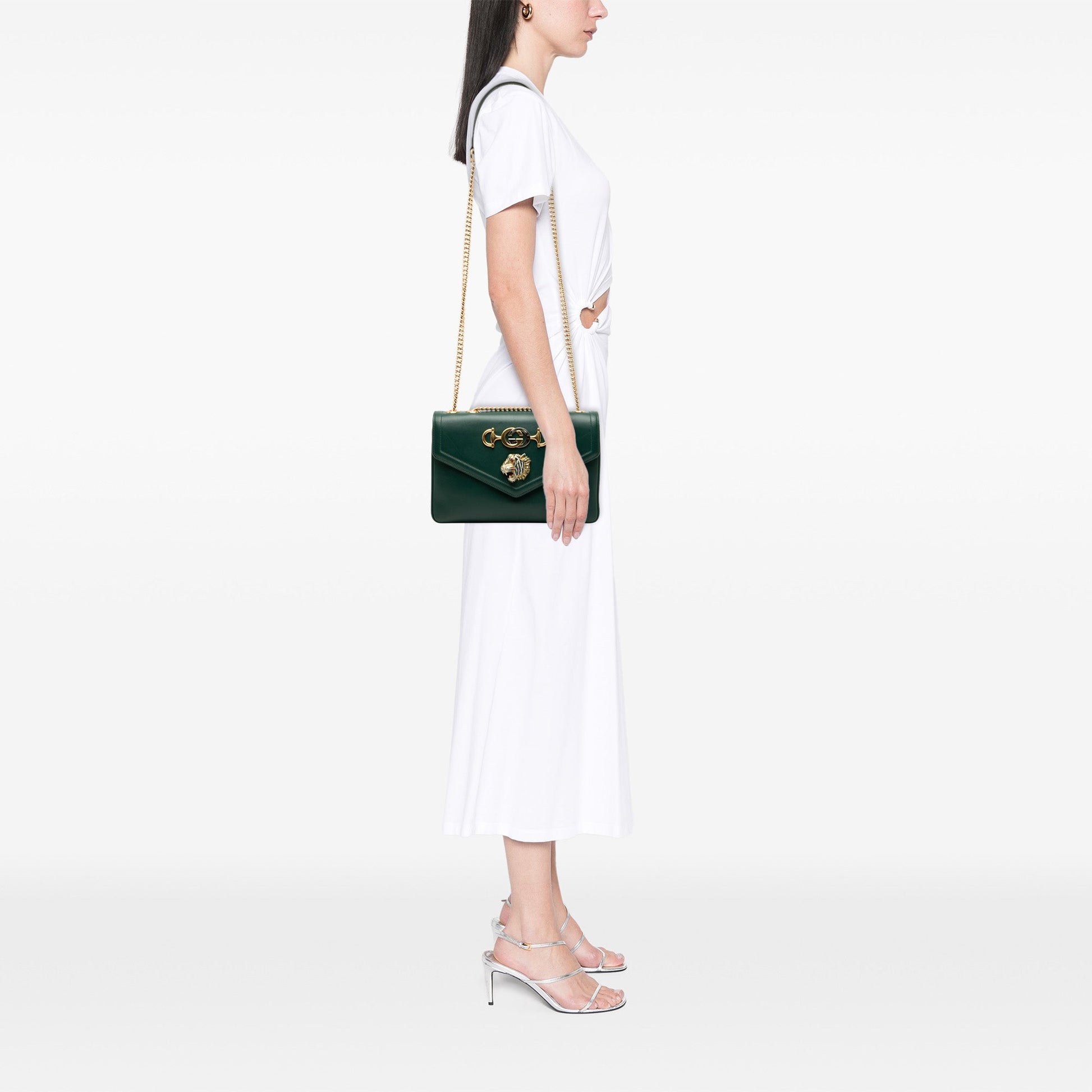 Gucci Medium Leather Rajah Crossbody