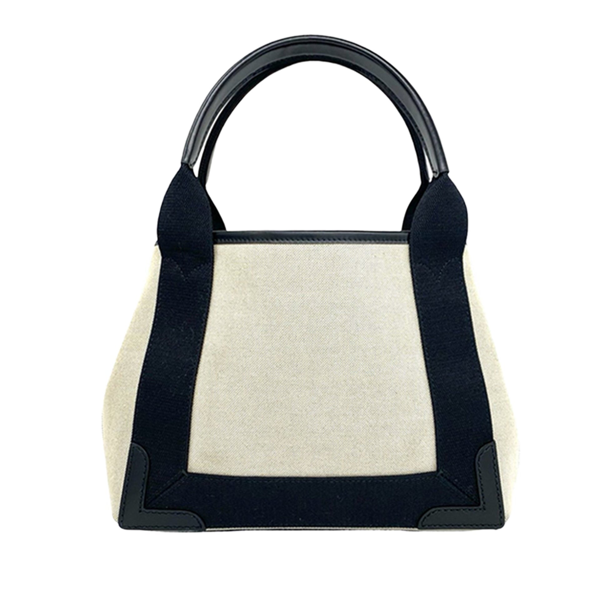 Balenciaga Canvas Navy Cabas Satchel XS