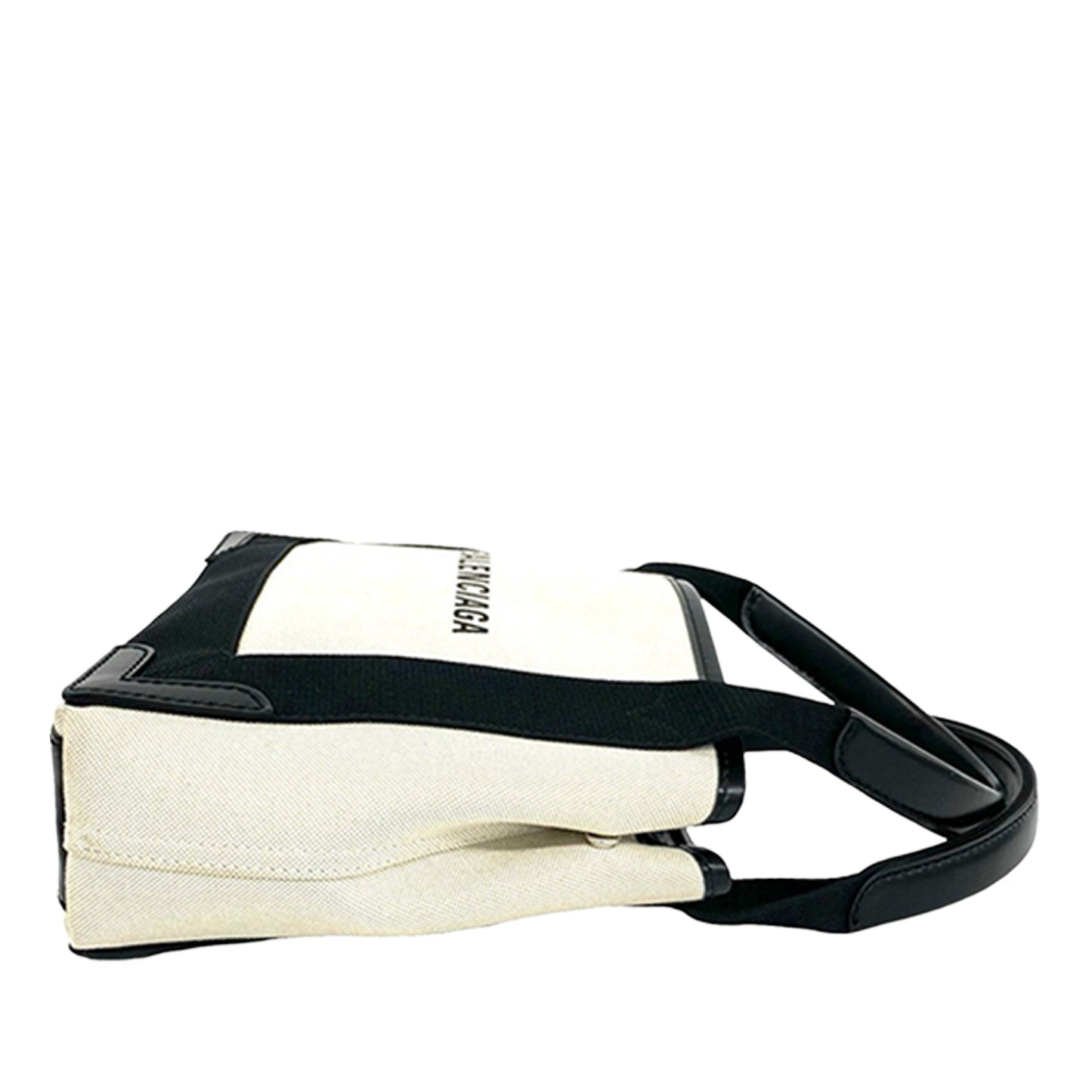 Balenciaga Canvas Navy Cabas Satchel XS
