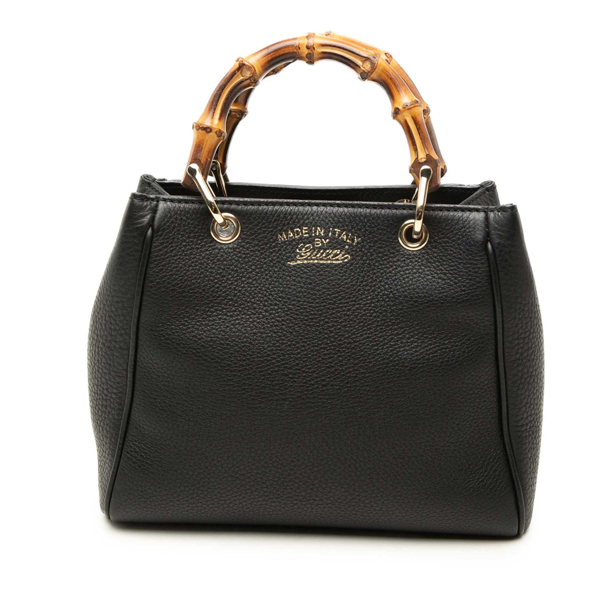 Gucci Mini Calfskin Bamboo Shopper Satchel