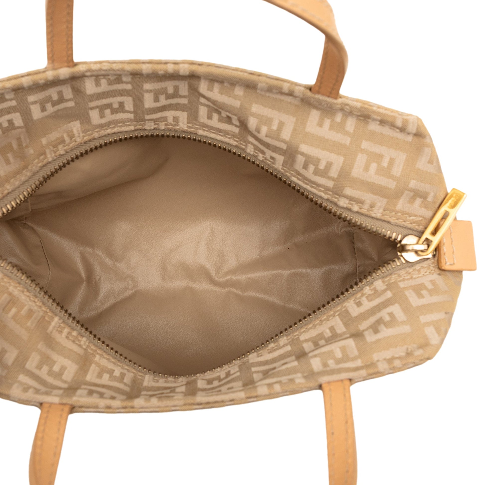 Fendi Mini Zucchino Canvas Handbag