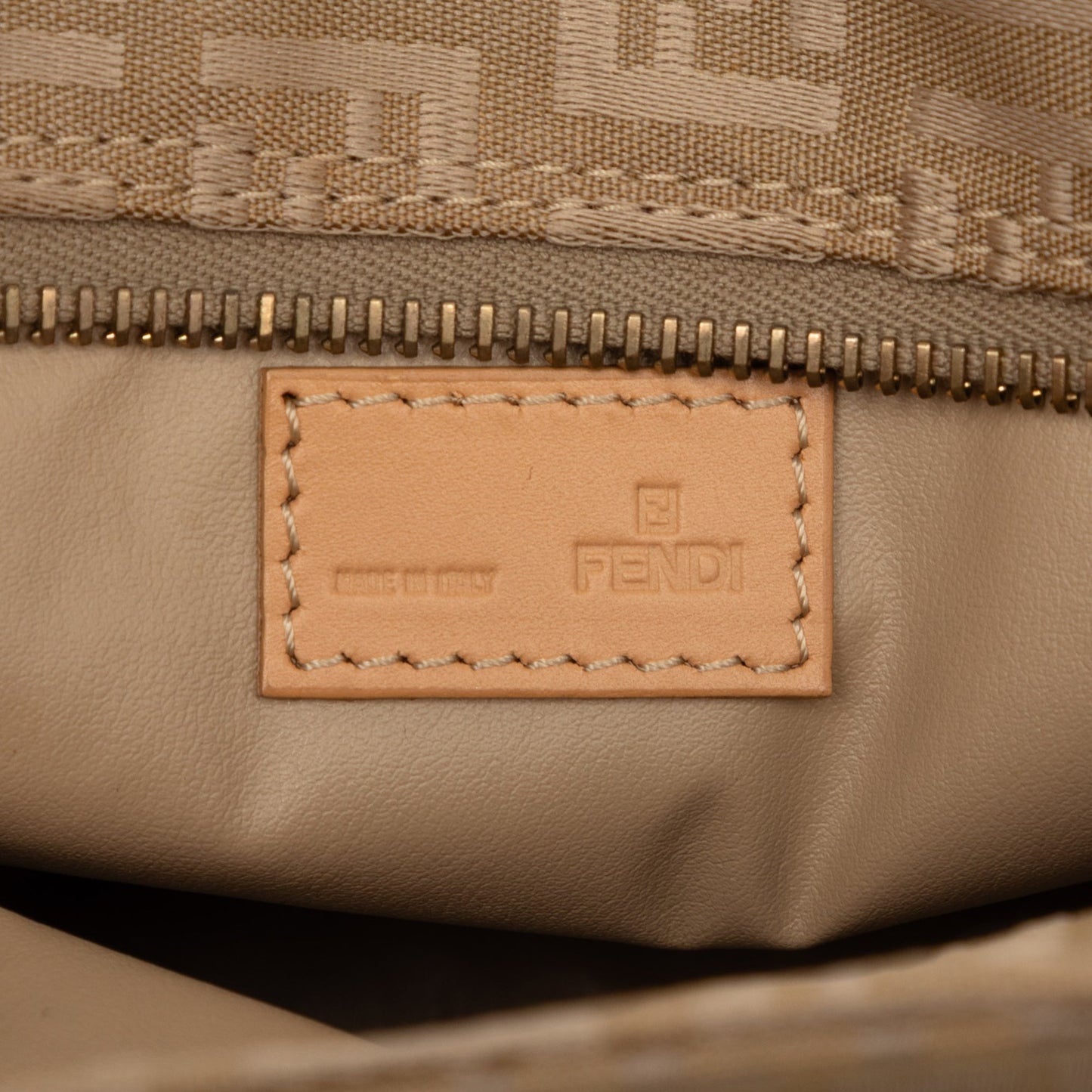 Fendi Mini Zucchino Canvas Handbag