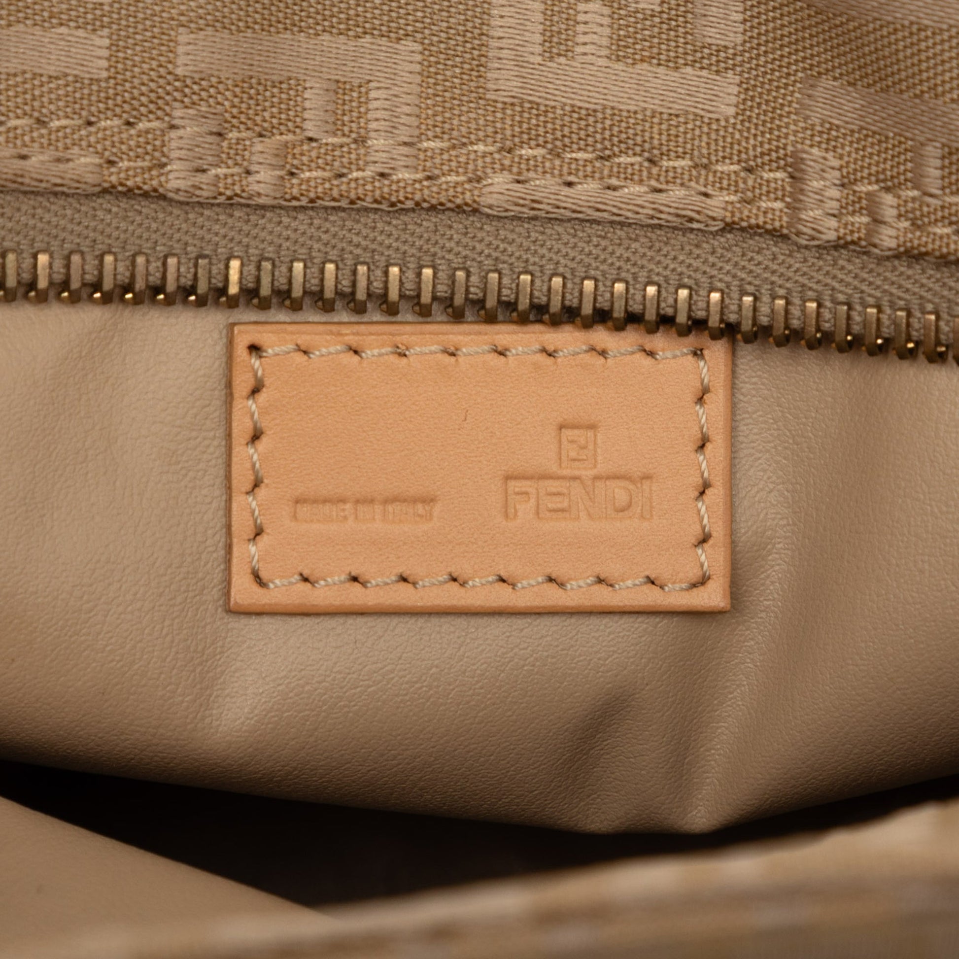 Fendi Mini Zucchino Canvas Handbag