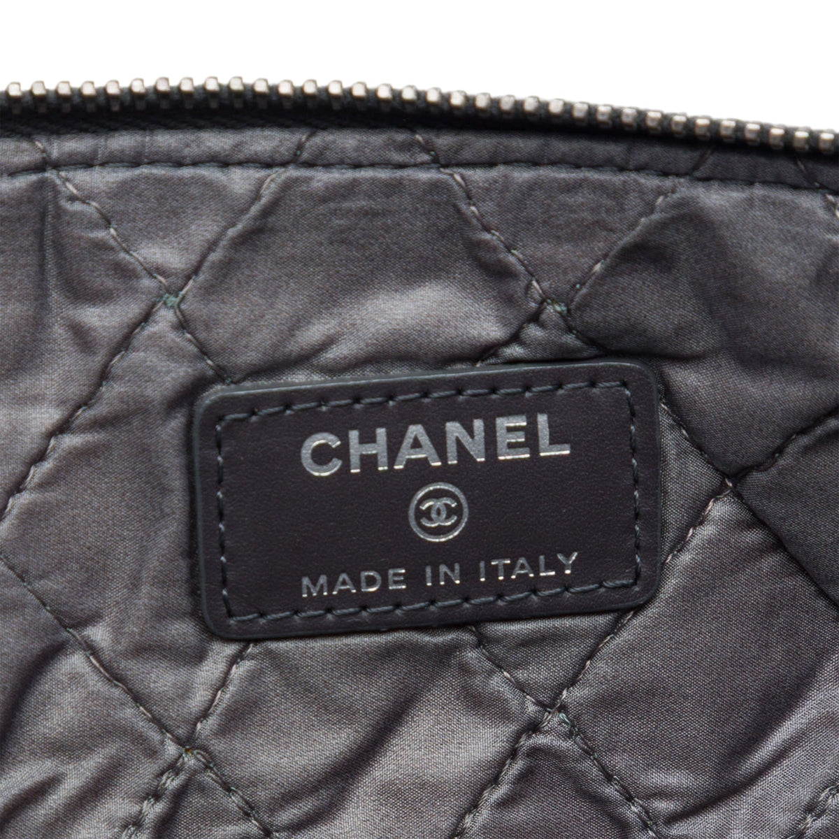 Chanel Large Crinkled Patent O Case Clutch
