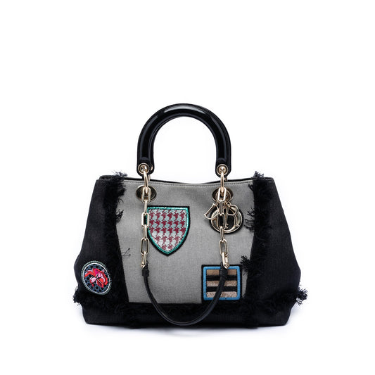 Dior Denim Patch D Light Satchel