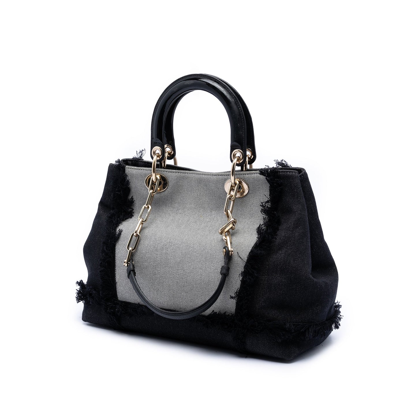 Dior Denim Patch D Light Satchel