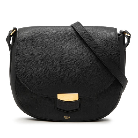 Celine Medium Grained Calfskin Trotteur Crossbody