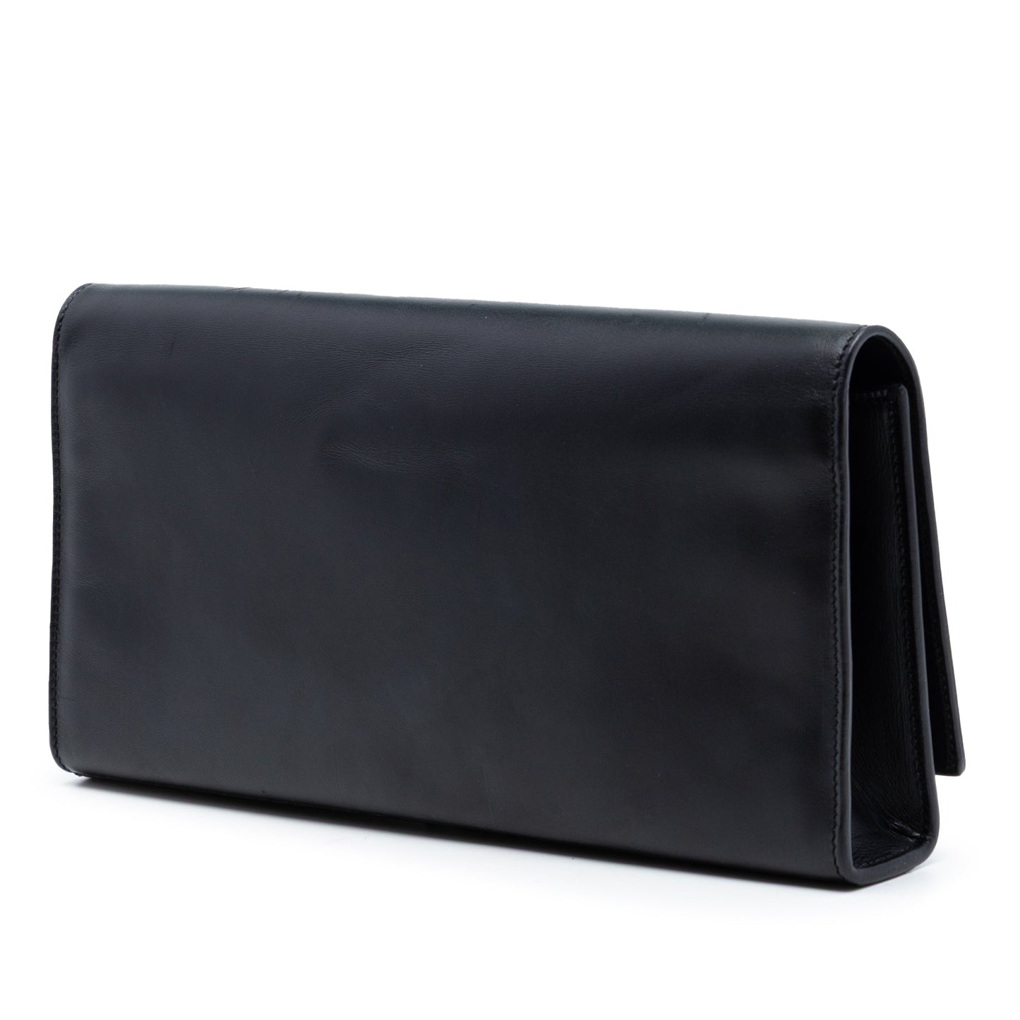 Saint Laurent Smooth Calfskin Cassandre Tassel Clutch